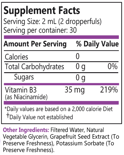 Liquid Vitamin B3 Dropper