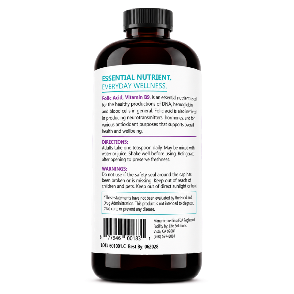 Liquid Folic Acid Supplement