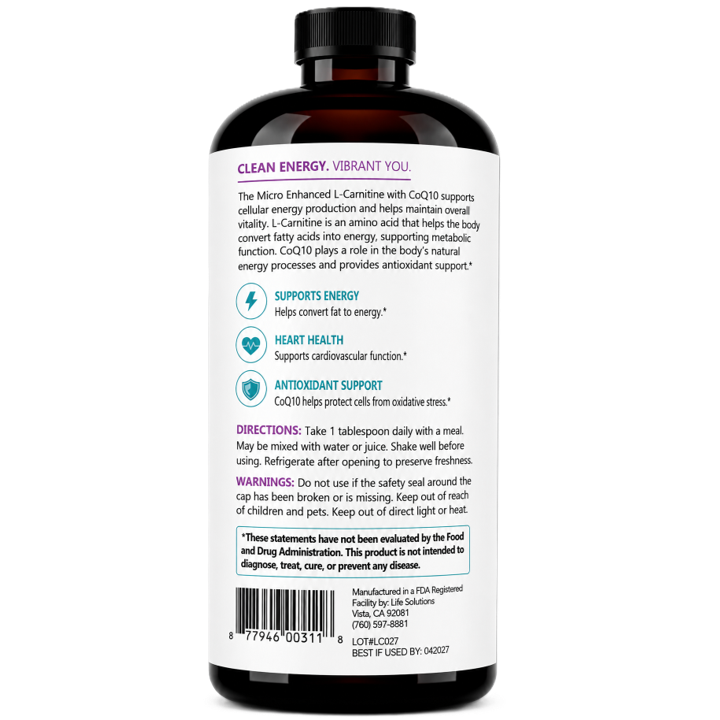 Liquid L-Carnitine + CoQ10