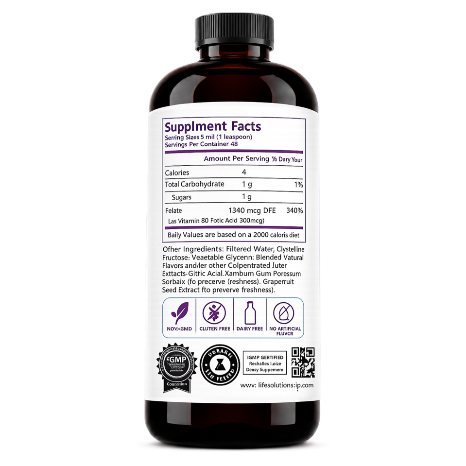 Liquid Folic Acid Supplement