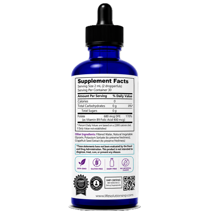 Liquid Vitamin B9 Dropper – 2 oz