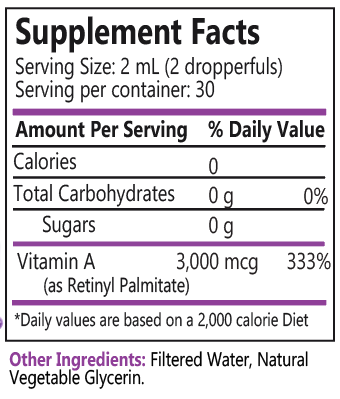 Liquid Vitamin A Dropper - 2 oz