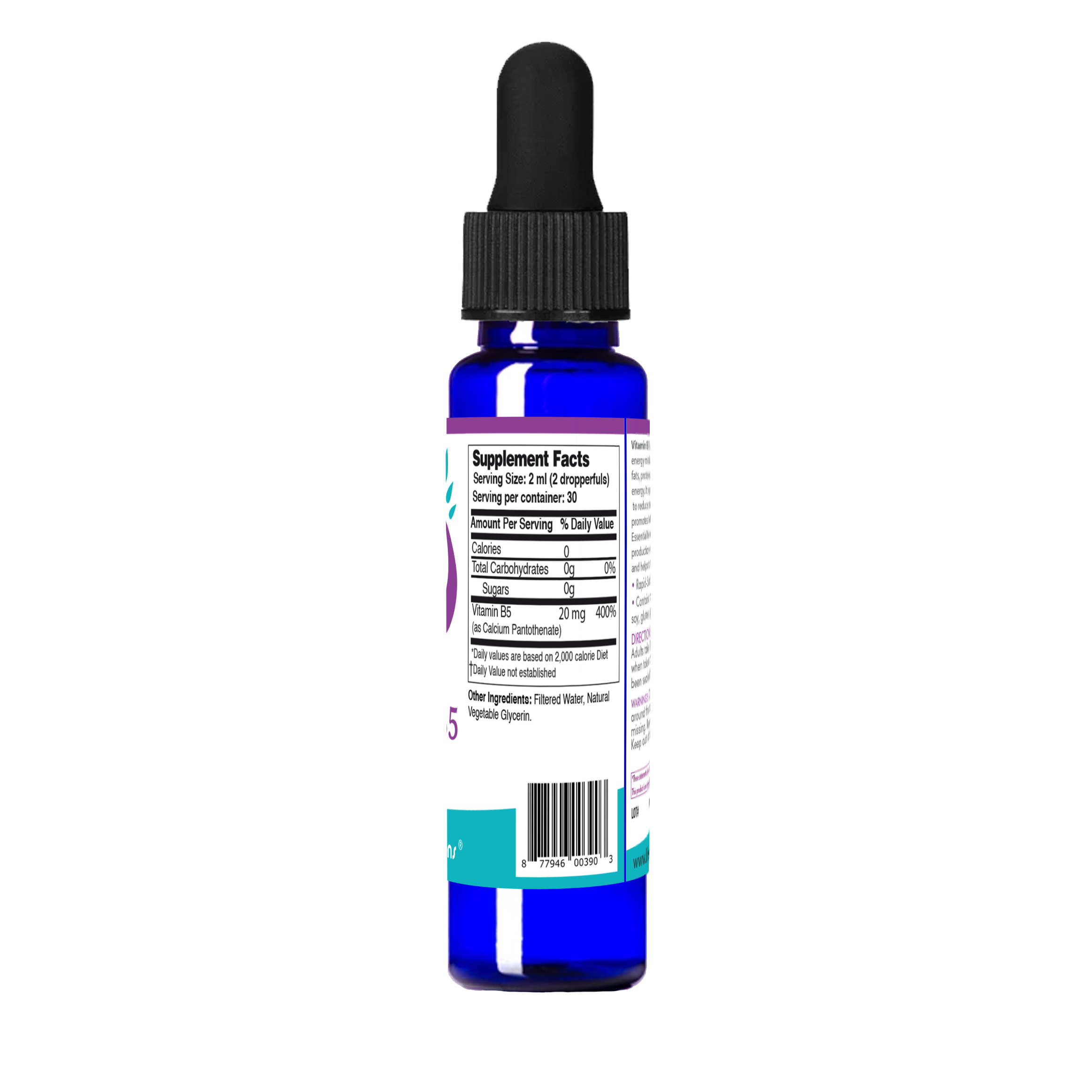 Liquid Vitamin B5 Dropper — 2 oz