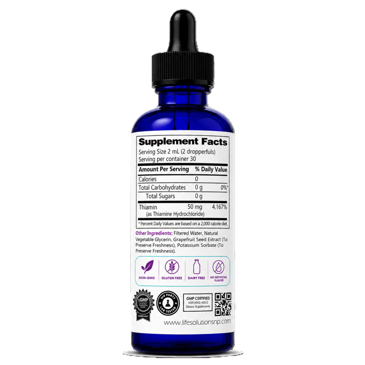 Liquid Vitamin B1 Dropper - 2 oz