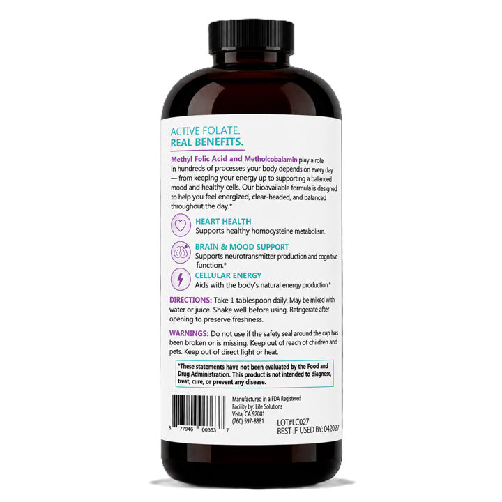 Liquid Methyl Folic Acid + Methyl Vitamin B12