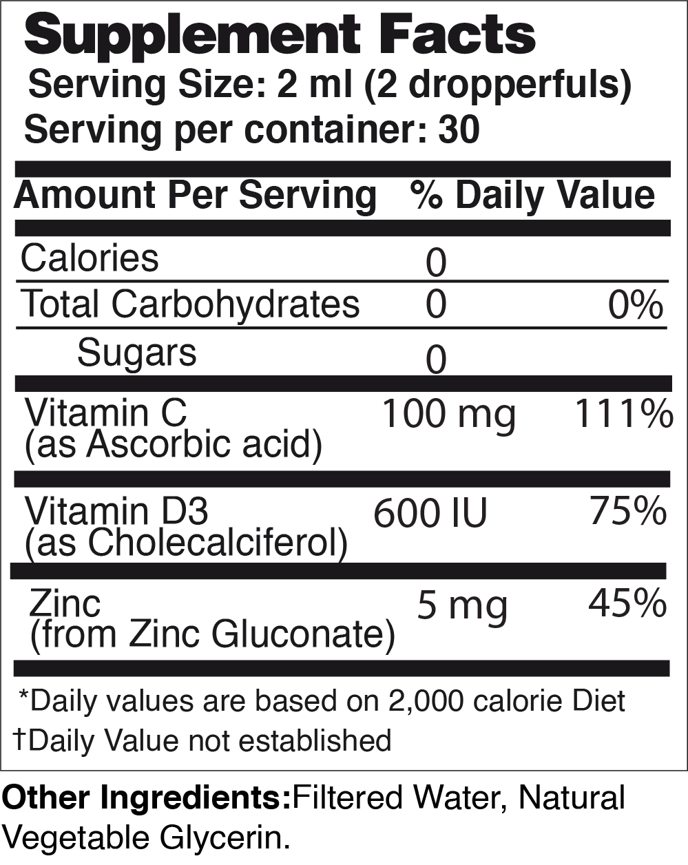 Liquid Immune Boost Dropper – Immune Support Supplement (2 fl oz)