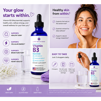 Liquid Vitamin B3 Dropper