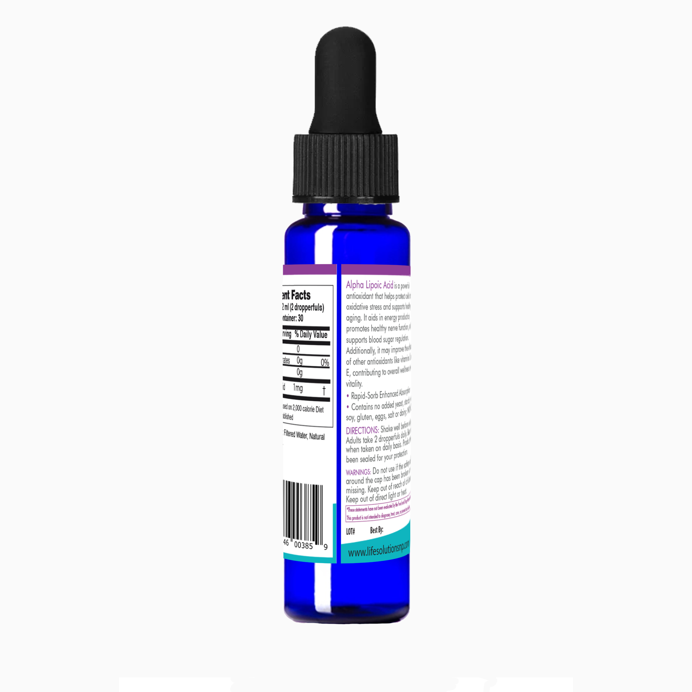 Liquid Alpha Lipoic Acid Dropper