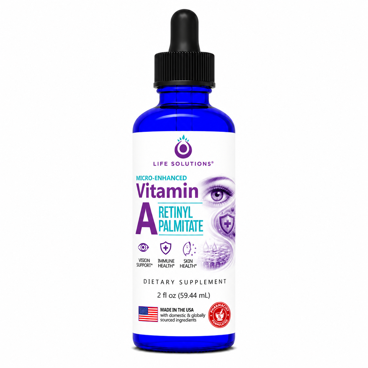 Liquid Vitamin A Dropper - 2 oz