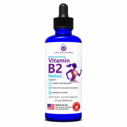 Liquid Vitamin B2 Dropper - 2 oz