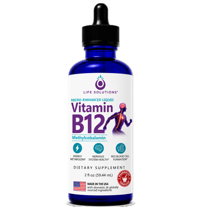 Liquid Vitamin B12 Dropper - 2 oz