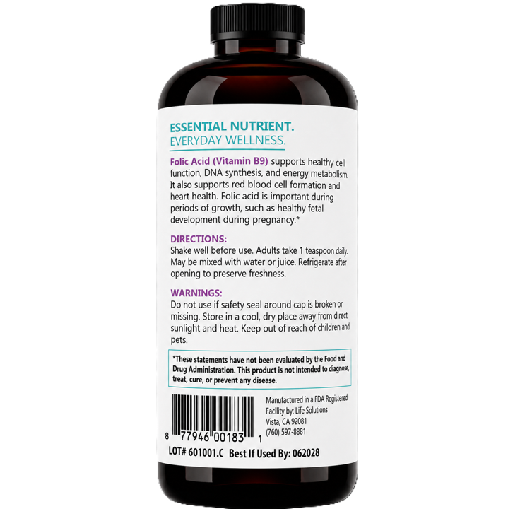 Liquid Folic Acid Supplement