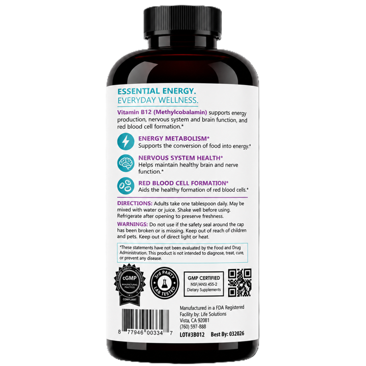 Liquid Vitamin B12 Triple Strength