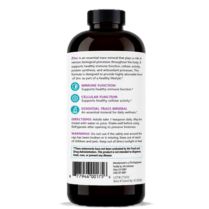 Liquid Zinc Complex Supplement
