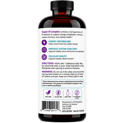 Liquid Super B Complex Vitamins