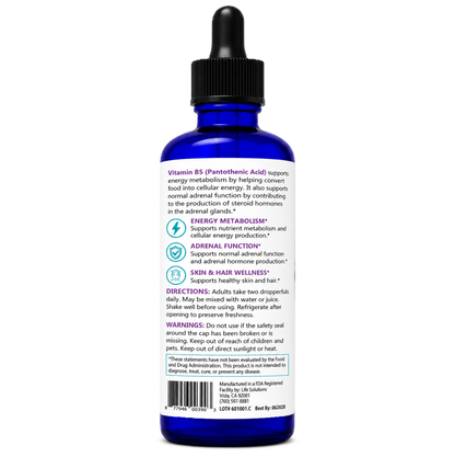 Liquid Vitamin B5 Dropper - 2 oz