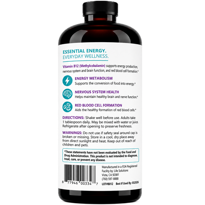 Liquid Vitamin B12 Triple Strength