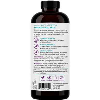 Liquid Super Multivitamins and Minerals