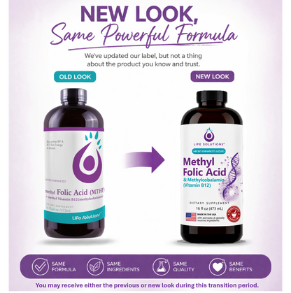 Liquid Methyl Folic Acid + Methyl Vitamin B12