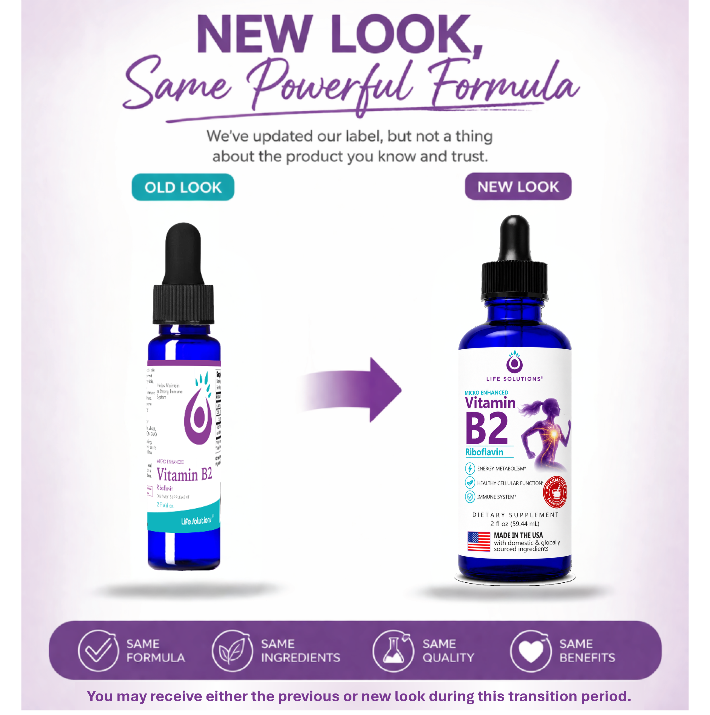 Liquid Vitamin B2 Dropper - 2 oz