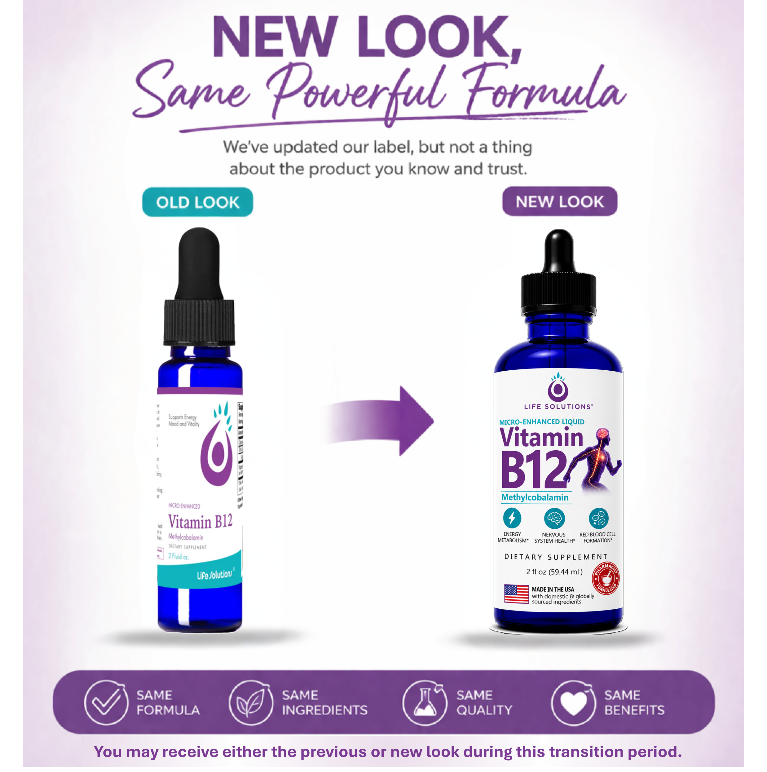 Liquid Vitamin B12 Dropper - 2 oz