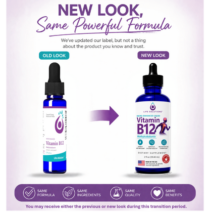 Liquid Vitamin B12 Dropper - 2 oz