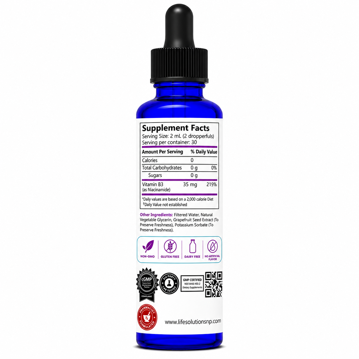 Liquid Vitamin B3 Dropper