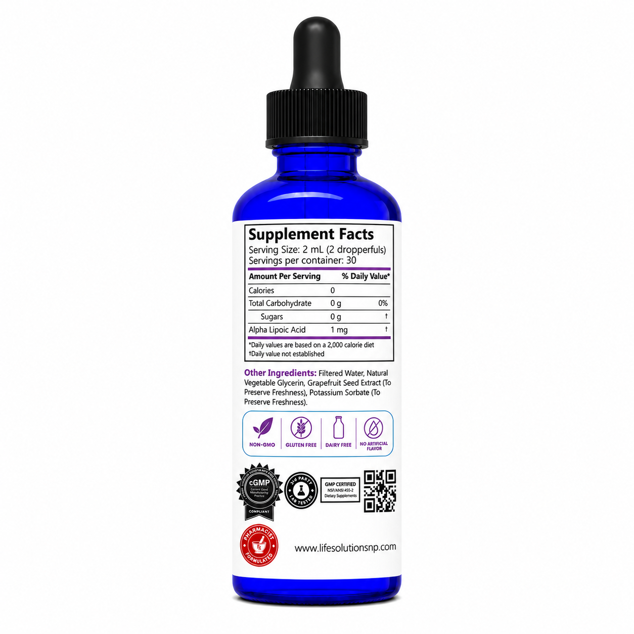 Liquid Alpha Lipoic Acid Dropper