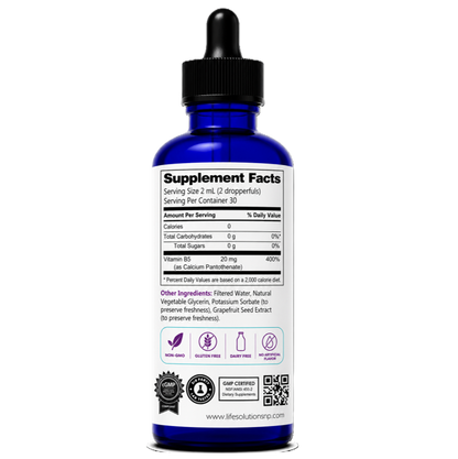 Liquid Vitamin B12 Dropper - 2 oz