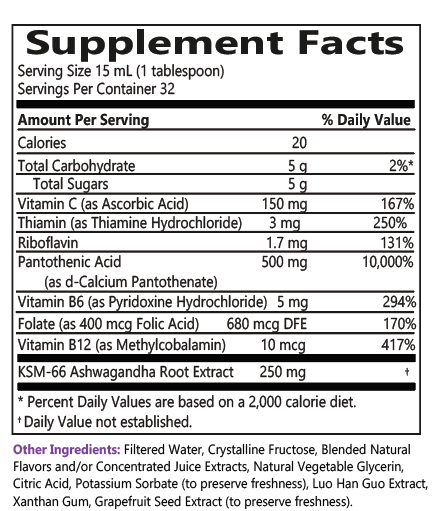 Liquid AntiStress Plus Adrenal Support Supplement
