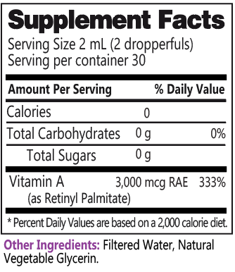 Liquid Vitamin A Dropper - 2 oz
