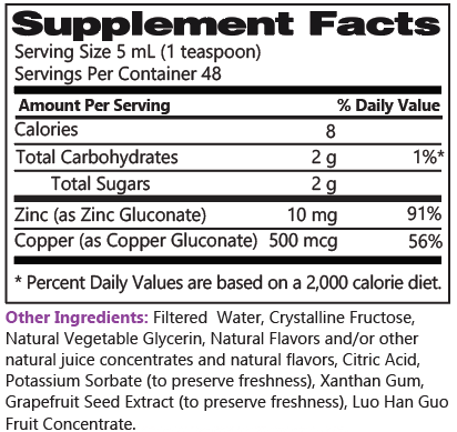 Liquid Zinc Complex Supplement