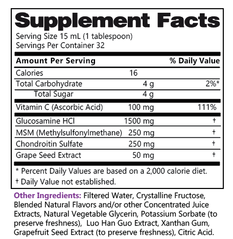 Liquid Glucosamine 1500 Chondroitin