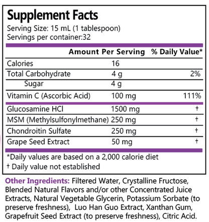 Liquid Glucosamine 1500 Chondroitin