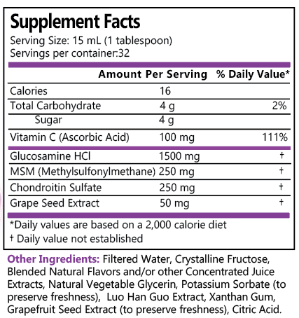 Liquid Glucosamine 1500 Chondroitin