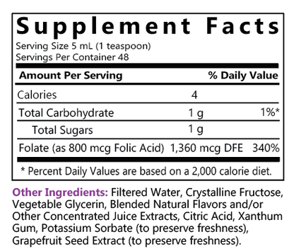 Liquid Folic Acid Supplement
