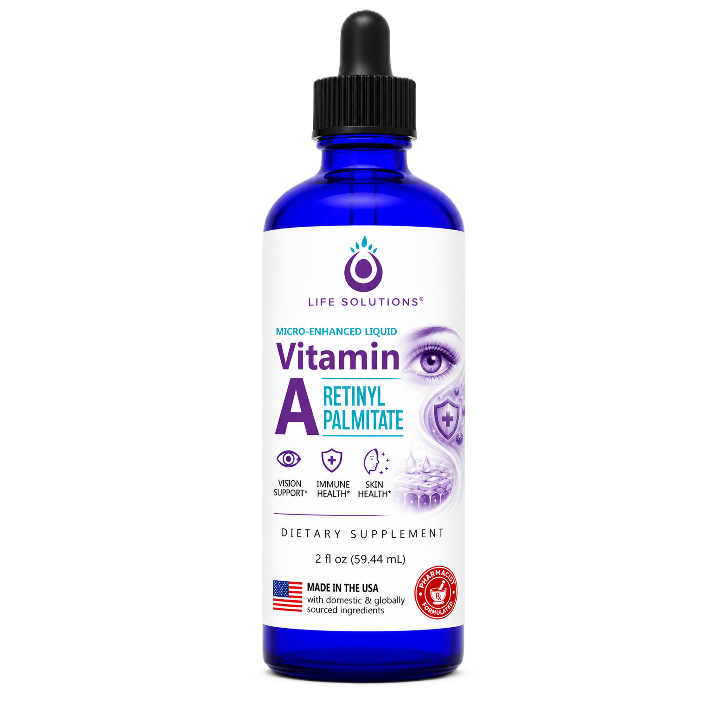 Liquid Vitamin A Dropper - 2 oz
