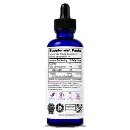 Liquid Vitamin B1 Dropper - 2 oz