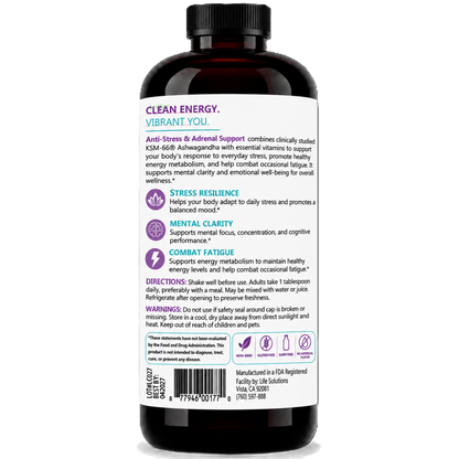 Liquid AntiStress Plus Adrenal Support Supplement