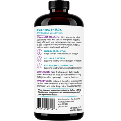 Liquid Vitamin B2 (Riboflavin)