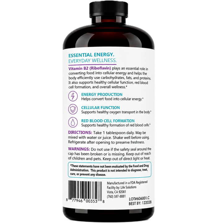 Liquid Vitamin B2 (Riboflavin)
