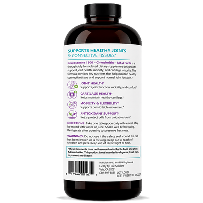 Liquid Glucosamine 1500 Chondroitin