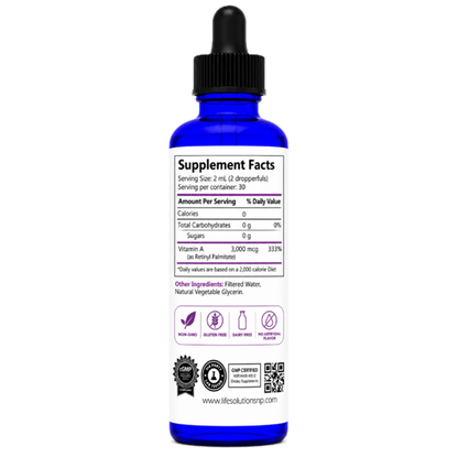 Liquid Vitamin A Dropper - 2 oz