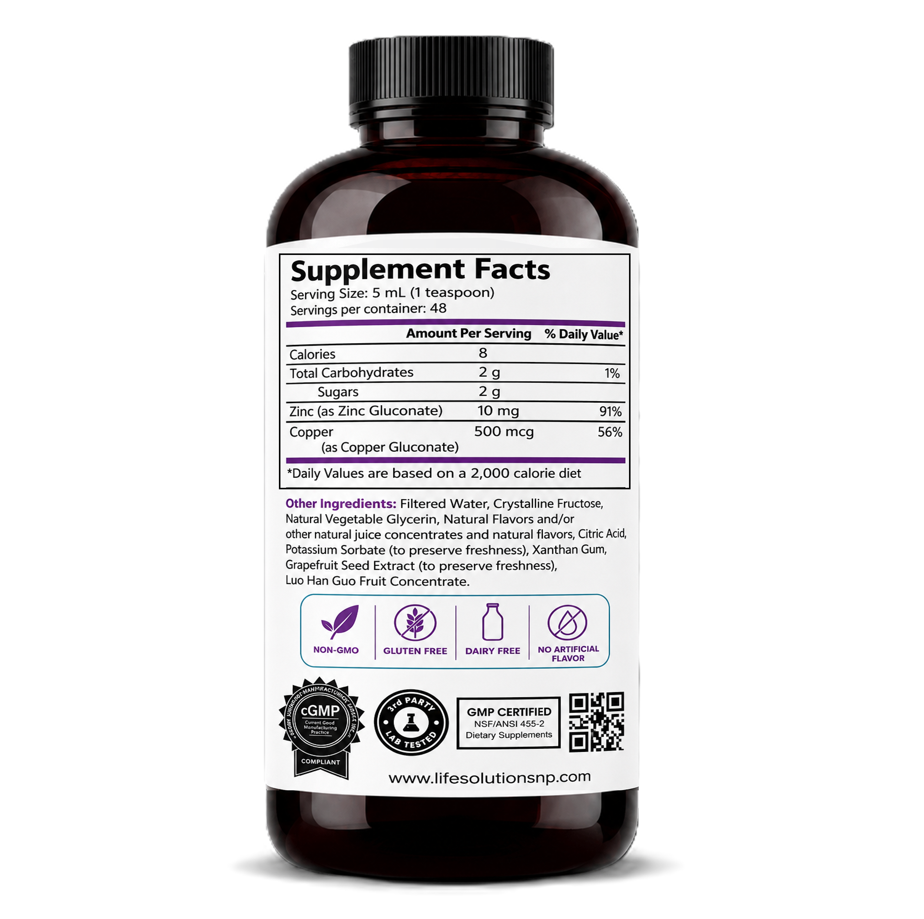 Liquid Zinc Complex Supplement