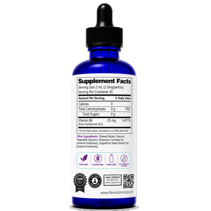 Liquid Vitamin B6 Dropper - 2 oz