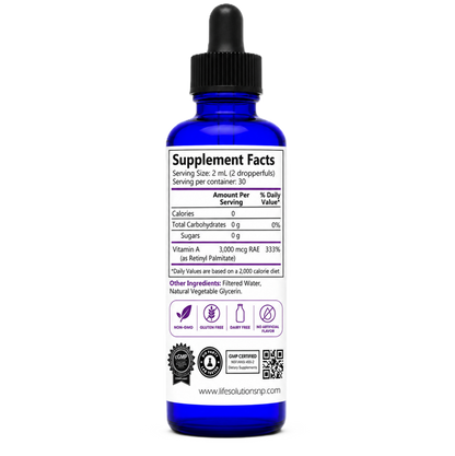 Liquid Vitamin A Dropper - 2 oz