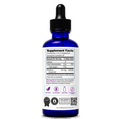 Liquid Vitamin B2 Dropper - 2 oz