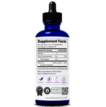 Liquid Vitamin A Dropper - 2 oz