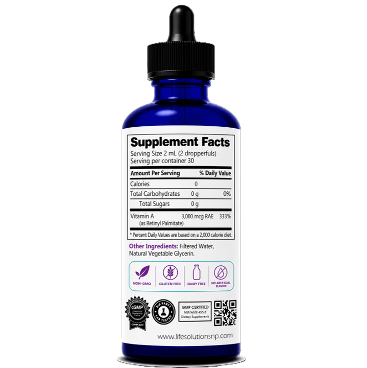 Liquid Vitamin A Dropper - 2 oz