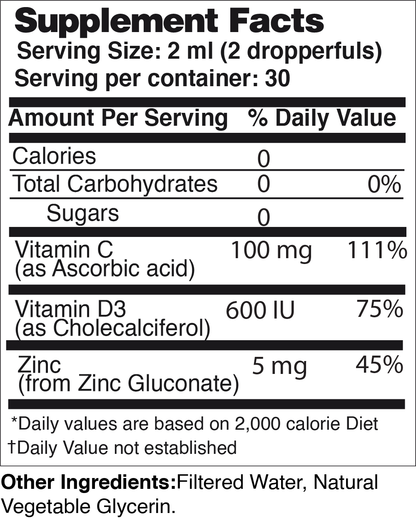 Liquid Immune Boost Dropper – Immune Support Supplement (2 fl oz)